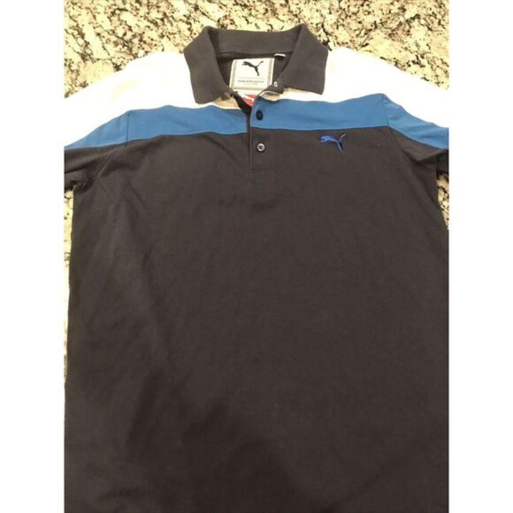 Vintage Sport Lifestyle Puma Button-up Polo Shirt‎ Colors Size Medium